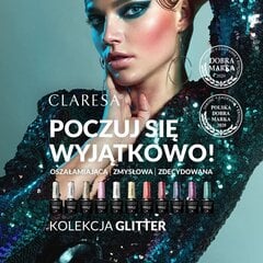 Ilgnoturīga hibrīda nagu laka Claresa glitter 16, 5g. cena un informācija | Nagu lakas, stiprinātāji | 220.lv