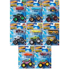 Mašīnu komplekts Mattel Hot Wheels Monster Truck 1 64 Pack 2 Night Shifter cena un informācija | Rotaļlietas zēniem | 220.lv