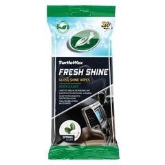 Mitrās salvetes automašīnas salonam Turtle Wax Fresh Shine, 24 gab. cena un informācija | Auto ķīmija | 220.lv