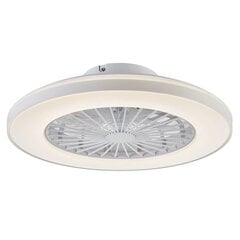 Griestu gaismas ventilators Panama Led Ø50cm, ar tālvadības pulti, balts cena un informācija | Griestu lampas-ventilatori | 220.lv