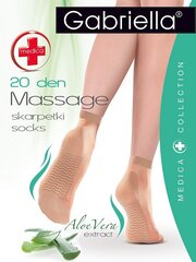 Zeķes sievietēm Massage 20 den, beige cena un informācija | Sieviešu zeķes | 220.lv