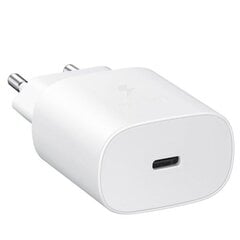 20 W ātrās uzlādes adapteris Samsung USB-C sienas lādētājam Balts 25 W lādētājs цена и информация | Зарядные устройства для телефонов | 220.lv