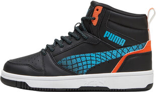 Puma Apavi Pusaudžiem Rebound V6 Mid Techie Bud Black Blue Orange 397945 02 397945 02/3 cena un informācija | Sporta apavi vīriešiem | 220.lv