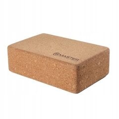 MASTER Cork Yoga Block 23 x 15 x 7,5 cm cena un informācija | Jogas preces | 220.lv