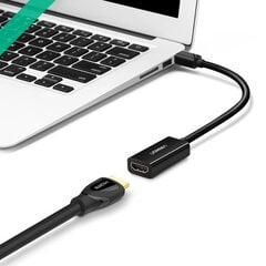 Ugreen MD112 10461 mini DisplayPort (vīrietis) / HDMI (sieviete) FHD 1080p adapteris — melns cena un informācija | Savienotājkabeļi | 220.lv