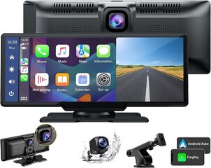 Farrot Car Multimedia Player 10, 26" skārienekrāns, Mirrorlink, Android Auto, GPS, RGB, mikrofons, ojachevalec, CarPlay, DAB+, dubultā Bluetooth, TF, dubultā kamera 2 iestatījumos cena un informācija | Auto magnetolas, multimedija | 220.lv