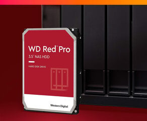 Жесткий диск WD Red Pro 8 TB WD8003FFBX 3,5'', 7200 об/мин, SATA 6 Гбит/с цена и информация | Внутренние жёсткие диски (HDD, SSD, Hybrid) | 220.lv