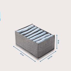 Estaky Atvilktņu Drēbju Organizētājs Pelēks 35 X 23,5 X 18 Cm cena un informācija | Pakaramie un apģērbu maisi | 220.lv