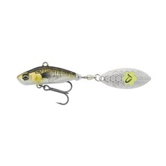 SavageGear 3D Sticklebait Tailspin 8cm/18g/2-6m Green Silver Ayu cena un informācija | Vobleri, ēsmas, vizuļi | 220.lv