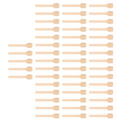 50 gab. Medus lāpstiņas koka mini medus maisīšanas zizlis Šūnveida kociņi medus burciņai. cena un informācija | Mikseri | 220.lv
