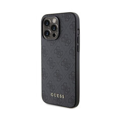 GUESS 4G Gold Logo для iPhone 15 Pro (6,1″) - Cерый цена и информация | Чехлы для телефонов | 220.lv