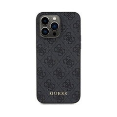 GUESS 4G Gold Logo для iPhone 15 Pro (6,1″) - Cерый цена и информация | Чехлы для телефонов | 220.lv