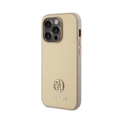 Oriģinālais GUESS Strass Metal Logo iPhone 15 Pro (6,1") — Zelts cena un informācija | Telefonu vāciņi, maciņi | 220.lv