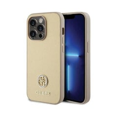 Oriģinālais GUESS Strass Metal Logo iPhone 15 Pro (6,1") — Zelts cena un informācija | Telefonu vāciņi, maciņi | 220.lv