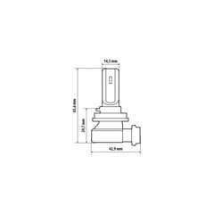 Halo Led H8 H9 H11 15 Вт PGJ19-X 1 шт. цена и информация | Автомобильные лампочки | 220.lv