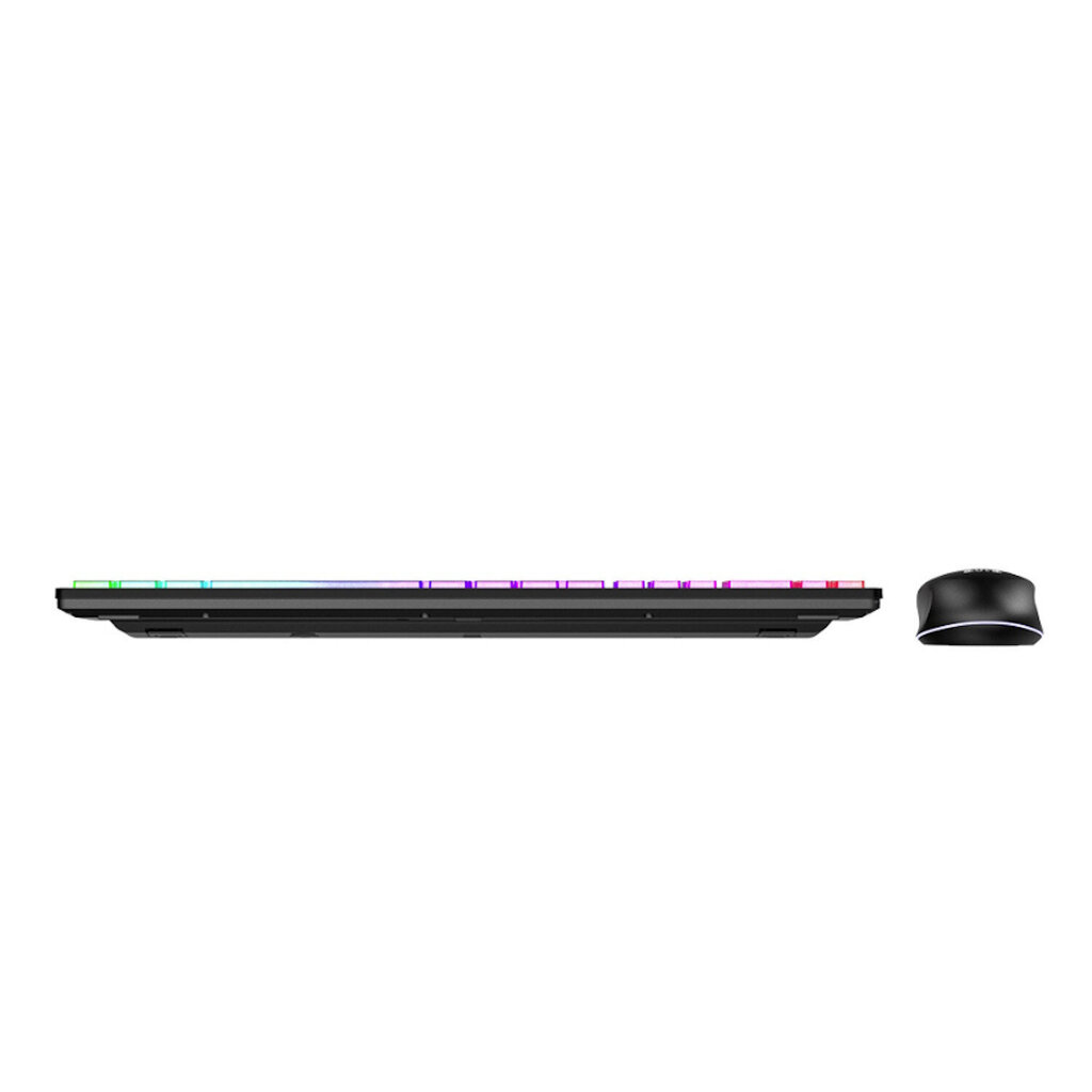 Aula AC208 3in1 2.4G Wireless Combo RGB Tastatūra (EN/RU), Datora Pele, Paliktnis (29x25x2.5cm) Black cena un informācija | Klaviatūras | 220.lv