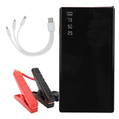 10000mAh automašīnas iedarbināšanas iedarbināšanas ierīce viedais digitālais displejs 4 LED gaismas QC USB ports dīzeļdegvielas transportlīdzekļiem ar 12V 2,0l cena un informācija | Starteri | 220.lv