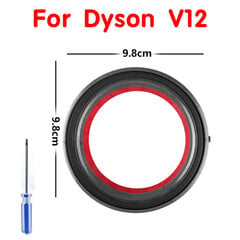 Putekļu tvertnes augšējā fiksētā blīvgredzena nomaiņa priekš Dyson V10 V11 V12 V15 putekļsūcēja rezerves daļu piederumi цена и информация | Принадлежности для пылесосов | 220.lv