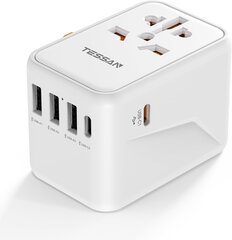 TESSAN Адаптер для путешествий 3xUSB и 2xUSB-C, TS-636DT цена и информация | Кабели и провода | 220.lv