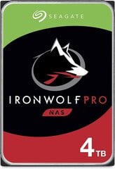 Seagate IronWolf Pro ST4000NEZ01 4TB 3,5 collu SATA 6 Gb/s NAS cietais disks cena un informācija | Diskdziņi | 220.lv