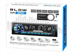 Bluetooth automašīnas stereo iekārta Blow AVH-8890 cena un informācija | Auto magnetolas, multimedija | 220.lv