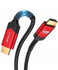 JSAUX 8K 10 м HDMI кабель, 48 Гбит/с Ethernet 8K 60 Гц, 4K 120 Гц цена и информация | Кабели и провода | 220.lv