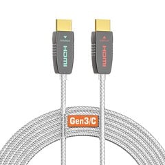 RUIPRO HDMI kabelis 7,6 m, HDMI 2.1 48 Gb/s, eARC Dolby HDCP 2.2 un 2.3 cena un informācija | Kabeļi un vadi | 220.lv