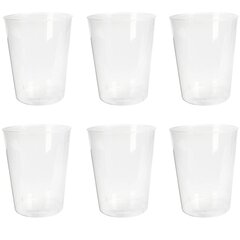 Plastmasas glāzes, 500ml, 6 gab. cena un informācija | Vienreizējie trauki | 220.lv