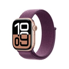 Apple Watch Series 10 GPS + Cellular 42mm Rose Gold Aluminium Case with Plum Sport Loop MWXC3ET/A cena un informācija | Viedpulksteņi (smartwatch) | 220.lv