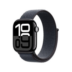 Apple Watch Series 10 GPS + Cellular 42mm Jet Black Aluminium Case with Ink Sport Loop MWX83ET/A цена и информация | Смарт-часы (smartwatch) | 220.lv