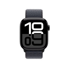 Apple Watch Series 10 GPS 42mm Jet Black Aluminium Case with Ink Sport Loop MWWG3ET/A cena un informācija | Viedpulksteņi (smartwatch) | 220.lv