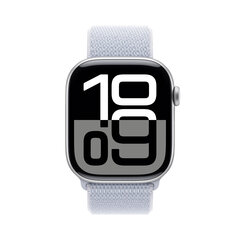 Apple Watch Series 10 GPS + Cellular 46mm Silver Aluminium Case with Blue Cloud Sport Loop MWY23ET/A cena un informācija | Viedpulksteņi (smartwatch) | 220.lv