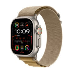 Apple Watch Ultra 2 GPS + Cellular 49mm Natural Titanium Case with Tan Alpine Loop - Small MX4E3EL/A цена и информация | Смарт-часы (smartwatch) | 220.lv