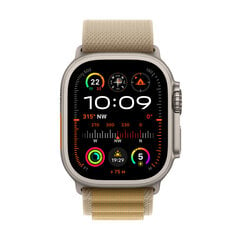 Apple Watch Ultra 2 GPS + Cellular 49mm Natural Titanium Case with Tan Alpine Loop - Small MX4E3EL/A cena un informācija | Viedpulksteņi (smartwatch) | 220.lv