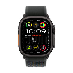 Apple Watch Ultra 2 GPS + Cellular 49mm Black Titanium Case with Black Trail Loop - S/M MX4U3EL/A cena un informācija | Viedpulksteņi (smartwatch) | 220.lv