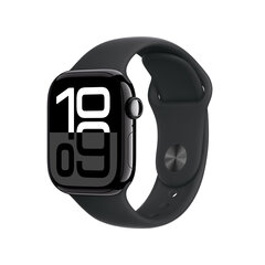 Apple Watch Series 10 GPS 42mm Jet Black Aluminium Case with Black Sport Band - S/M MWWE3ET/A cena un informācija | Viedpulksteņi (smartwatch) | 220.lv