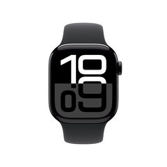 Apple Watch Series 10 GPS 42mm Jet Black Aluminium Case with Black Sport Band - S/M MWWE3ET/A цена и информация | Смарт-часы (smartwatch) | 220.lv