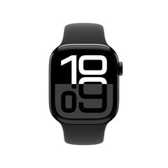 Apple Watch Series 10 GPS + Cellular 42mm Jet Black Aluminium Case with Black Sport Band - S/M MWX63ET/A cena un informācija | Viedpulksteņi (smartwatch) | 220.lv