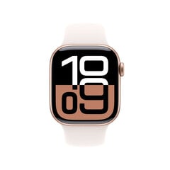 Apple Watch Series 10 GPS 42mm Rose Gold Aluminium Case with Light Blush Sport Band - S/M MWWH3ET/A цена и информация | Смарт-часы (smartwatch) | 220.lv