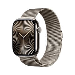 Apple Watch Series 10 GPS + Cellular 46mm Natural Titanium Case with Natural Milanese Loop - S/M MC7Q4ET/A cena un informācija | Viedpulksteņi (smartwatch) | 220.lv