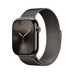 Apple Watch Series 10 GPS + Cellular 46mm Slate Titanium Case with Slate Milanese Loop - M/L MWYW3ET/A цена и информация | Смарт-часы (smartwatch) | 220.lv