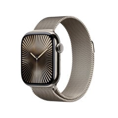 Apple Watch Series 10 GPS + Cellular 42mm Natural Titanium Case with Natural Milanese Loop MWXF3ET/A цена и информация | Смарт-часы (smartwatch) | 220.lv