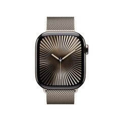 Apple Watch Series 10 GPS + Cellular 42mm Natural Titanium Case with Natural Milanese Loop MWXF3ET/A cena un informācija | Viedpulksteņi (smartwatch) | 220.lv