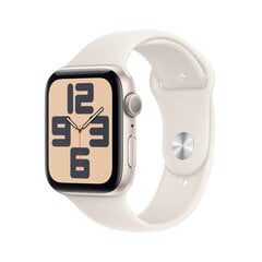 Apple Watch SE GPS 44mm Starlight Aluminium Case with Starlight Sport Band - M/L MXEV3ET/A cena un informācija | Viedpulksteņi (smartwatch) | 220.lv