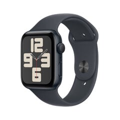 Apple Watch SE GPS 44mm Midnight Aluminium Case with Midnight Sport Band - M/L MXEK3ET/A cena un informācija | Viedpulksteņi (smartwatch) | 220.lv