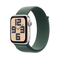 Apple Watch SE GPS 40мм Starlight Aluminium Case with Lake Green Sport Loop MXEH3ET/A цена и информация | Смарт-часы (smartwatch) | 220.lv