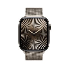 Apple Watch Series 10 GPS + Cellular 46mm Natural Titanium Case with Natural Milanese Loop - M/L MWYC3ET/A цена и информация | Смарт-часы (smartwatch) | 220.lv