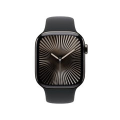 Apple Watch Series 10 GPS + Cellular 42mm Slate Titanium Case with Black Sport Band - M/L MWXH3ET/A цена и информация | Смарт-часы (smartwatch) | 220.lv