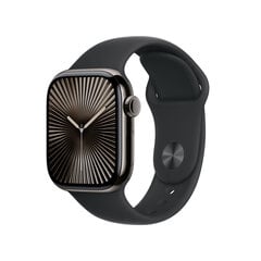 Apple Watch Series 10 GPS + Cellular 42mm Slate Titanium Case with Black Sport Band - M/L MWXH3ET/A цена и информация | Смарт-часы (smartwatch) | 220.lv