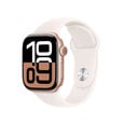 Apple Watch Series 10 GPS + Cellular 42mm Rose Gold Aluminium Case with Light Blush Sport Band - M/L MWXA3ET/A